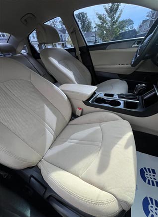 After Car seat upholstery cleaning